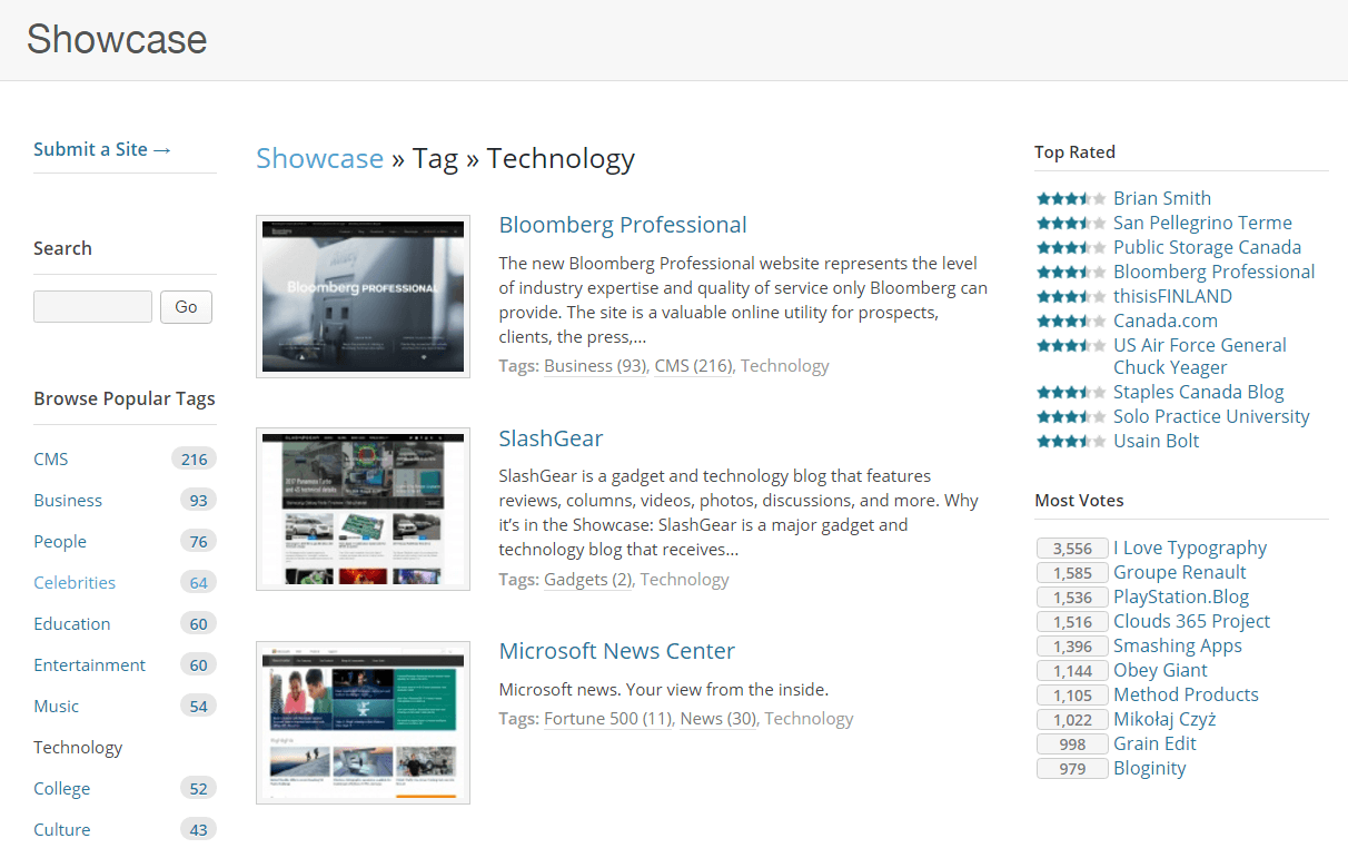 wordpress showcase wordpress showcase
