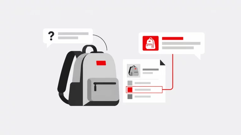 Produto e conversa ligados a informação de catálogo, representando aplicações de IA numa loja WooCommerce.