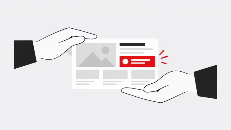 Tendências no Comércio Eletrónico para 2017 4 Duas mãos a acolher uma página de website, representando a melhoria de um WordPress existente.